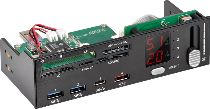 SilverStone FP59 Multi-Slot-Cardreader, USB-A 3.0 [Stecker]