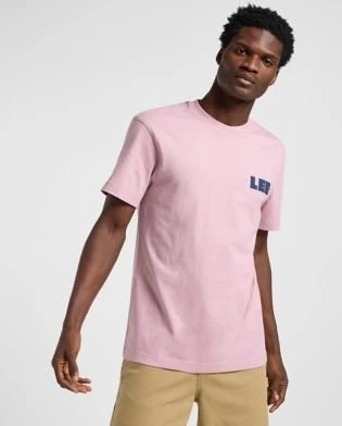 Lee Workwear Relaxed Graphic T-Shirt kurzarm soft mauve (Herren)