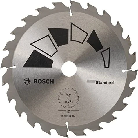 Bosch DIY Standard Kreissägeblatt 24Z, 184x2.2x20mm, 1 Stück