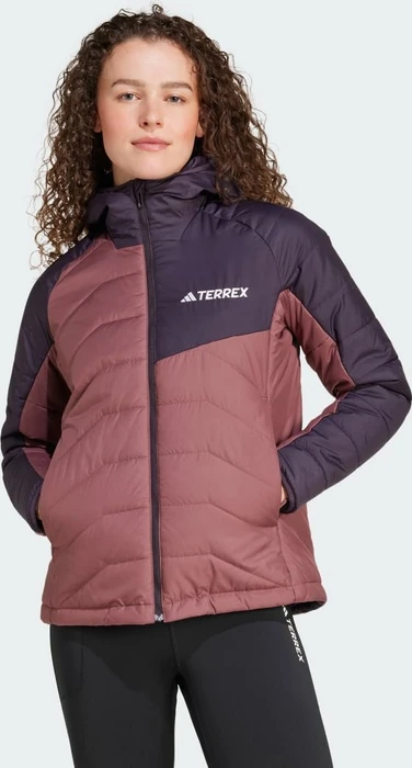 adidas Terrex Multi Synthetic Hooded Isolation Jacke aurora black/burgundy (Damen)