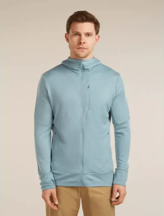 Icebreaker 260 Quantum Zip Hoodie Funktionsjacke flint blue (Herren)