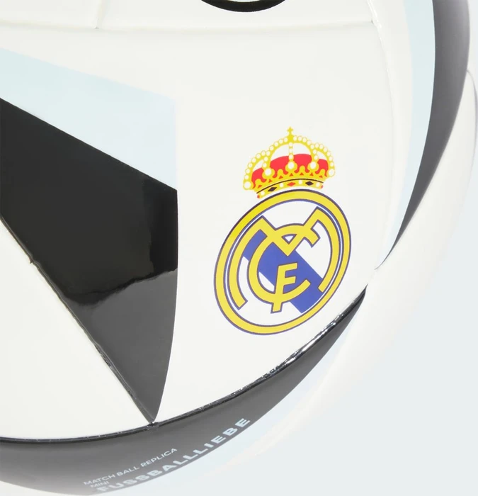 adidas Real Madrid Home Miniball Fußball white/black/sky tint