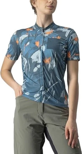 Castelli Unltd Sentiero Trikot kurzarm dark teal/coral flash (Damen)