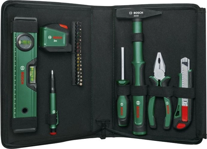 Bosch DIY Universal Hand Tool Handwerkzeugset inkl. Koffer, 25-tlg.