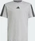 adidas Essentials T-Shirt kurzarm medium grey heather/black (Junior) Vorschaubild