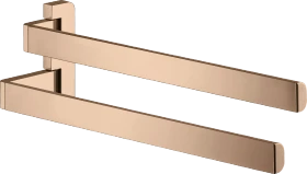 Hansgrohe Axor Universal Softsquare Handtuchhalter zweiarmig polished red gold