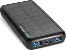 SBS Mobile Solar Powerbank 10000mAh schwarz