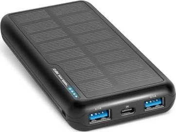 SBS Mobile Solar Powerbank 10000mAh schwarz