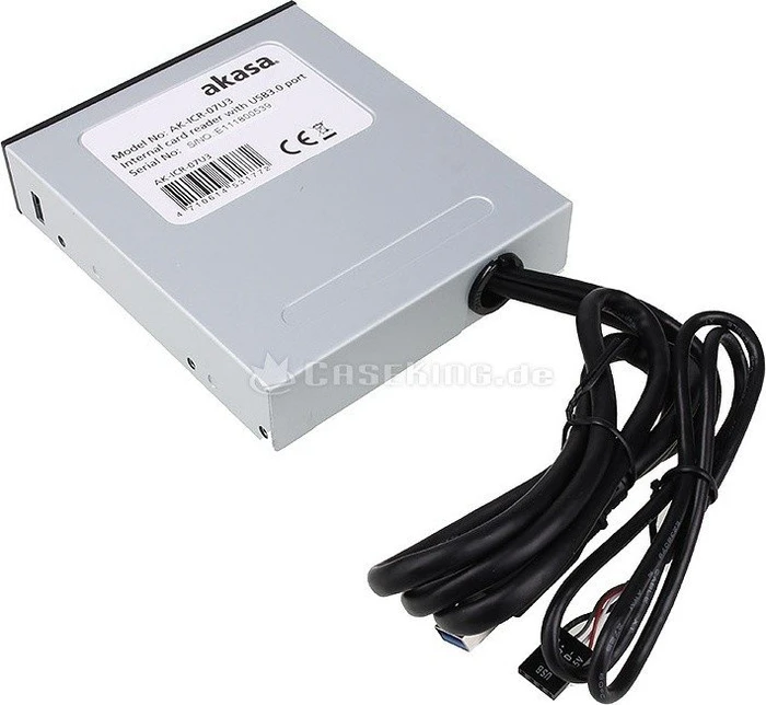 Akasa Internal Multi-Slot-Cardreader, USB 2.0 9-Pin Stecksockel [Stecker]