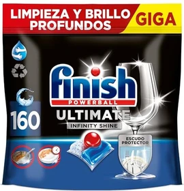 Finish Powerball Ultimate Infinity Shine Geschirrspültabs, 160 Stück