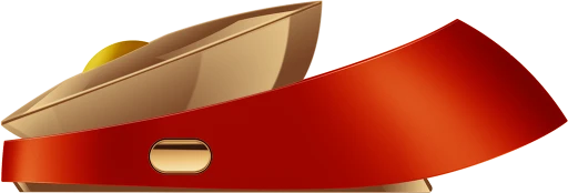 Rapoo Ralemo Air 1 Multi-mode Wireless Charging Mouse gold/rot, USB/Bluetooth