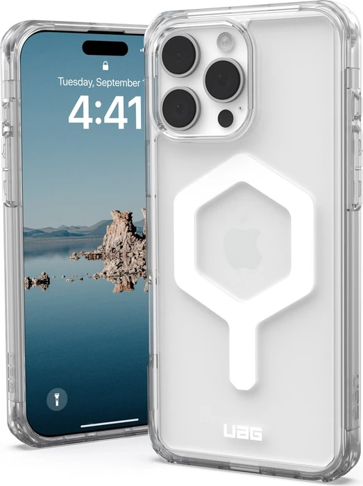 UAG Plyo Case with MagSafe für Apple iPhone 16 Pro Max ice/weiß