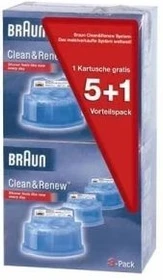 Braun CCR 5+1 Clean&Renew Reinigungskartusche, 6 Stück