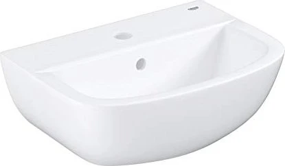 Grohe Bau Keramik Handwaschbecken 45cm, mit Hahnloch, mit Überlauf, alpinweiß