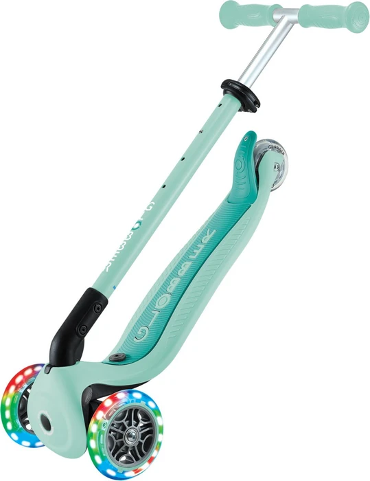 Globber Go Up Active Lights Kickboard dark mint/black