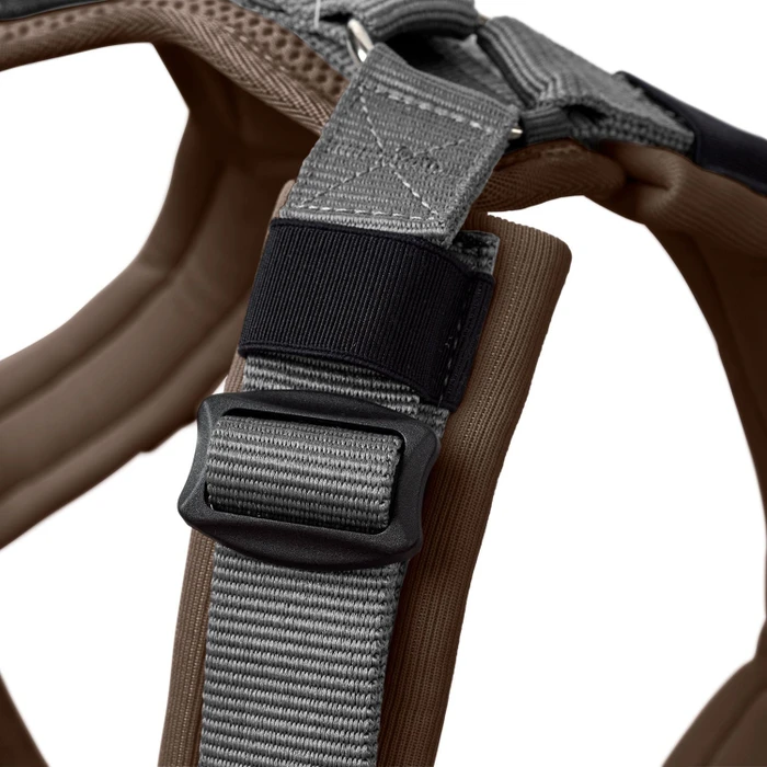 Hunter Geschirr Maldon Up, L, grau/braun