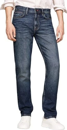 Tommy Hilfiger Mercer Regular mit Whisker-Effekt Jeans baxter indigo (Herren)