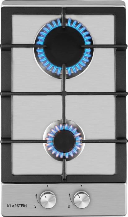 Klarstein Ignito 30cm Gas-Kochfeld Domino autark silber