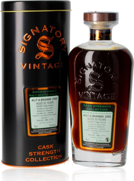 Signatory Vintage Cask Strength Collection Allt-A-Bhainne 2000 700ml