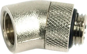 Aquatuning Winkeladapter 30°, silber vernickelt