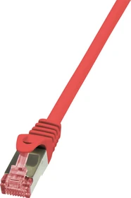 LogiLink PrimeLine Patchkabel, Cat6, S/FTP, RJ-45/RJ-45, 10m, rot