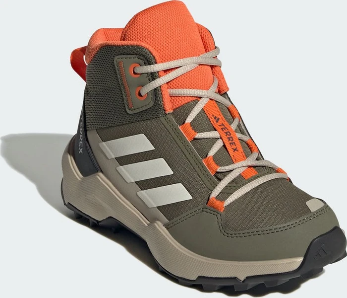 adidas Terrex AX4R Mid olive strata/wonder white/semi impact orange (Junior)