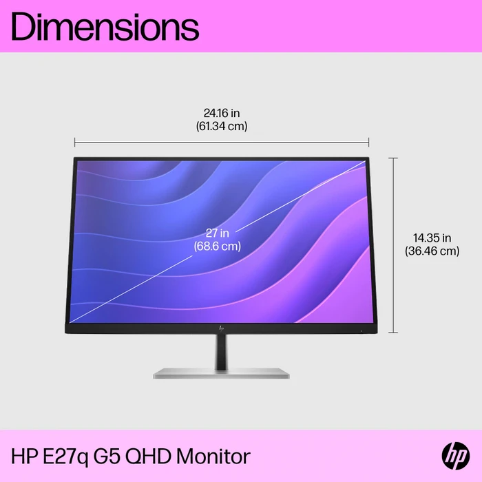 HP E27q G5, 5 Jahre Support, 3 Jahre Garantie, 27"