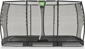 Exit Toys Allure Premium mit Sicherheitsnetz 214x366cm Bodentrampolin schwarz
