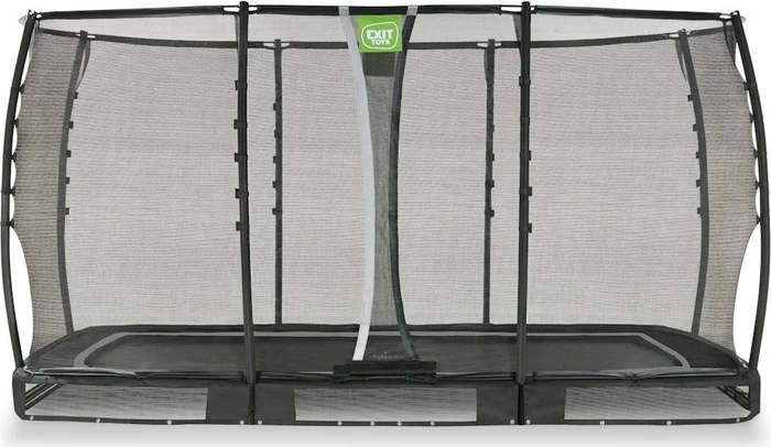 Exit Toys Allure Premium mit Sicherheitsnetz 214x366cm Bodentrampolin schwarz