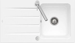 Villeroy & Boch Architectura 860x510mm Becken reversibel mit Ablauffernbedienung weiß alpin