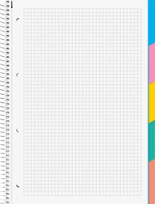 Brunnen Student Collegeblock, A4, kariert, rot, 80 Blatt (1067902) – Bild 2 von 2