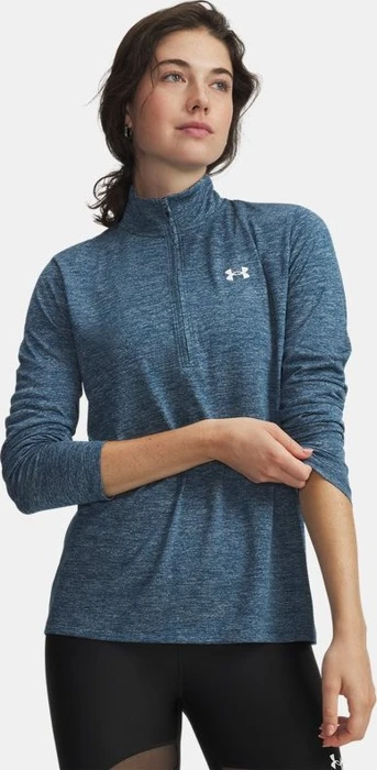 Under Armour Tech Twist Half Zip Funktionsshirt langarm wham blue/white (Damen)