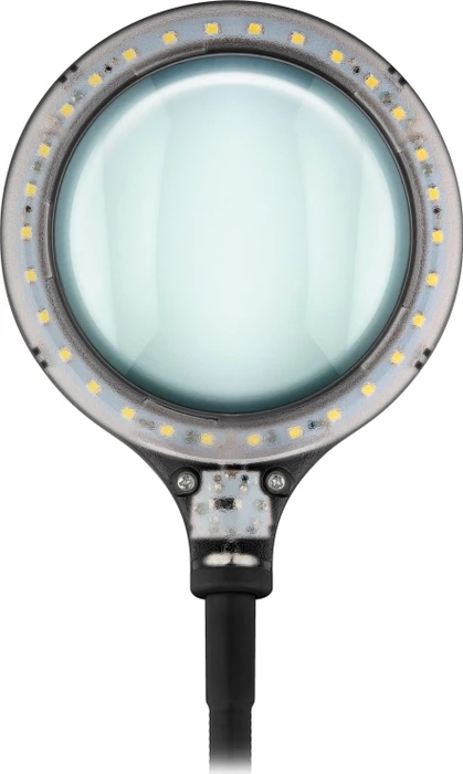 Wentronic Goobay LED-Stand-/Klemm-Lupenleuchte, 6W, 1.75x, 3 Dioptrien schwarz