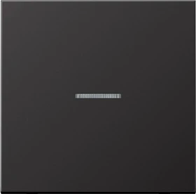 Jung Serie LS eNet Taster Standard 1fach Aluminium, dark