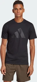 adidas Train Essentials Feelready Logo Training Funktionsshirt kurzarm schwarz (Herren)