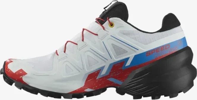 Salomon Speedcross 6 white/black/fiery red (Damen)