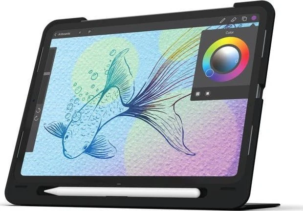 ZAGG Slim Book Go für iPad Pro 12.9" 3. Gen, schwarz, DE