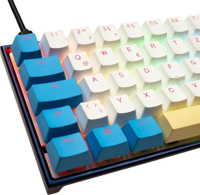 Ducky Mecha SF Limited Dawn Edition PBT, LEDs RGB, MX RGB BLUE, USB, DE