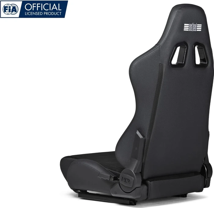 Next Level Racing ERS5 Elite Liegesitz, PU Leather & Suede Edition, schwarz