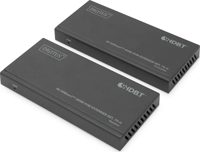 Digitus HDMI KVM Extender Set Extender HDBaseT 1.0, 4K, 30Hz, Cat5e/6/6a/7/8, 40m