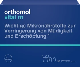 Orthomol vital m Granulat + Kapseln Orange, 30 Stück