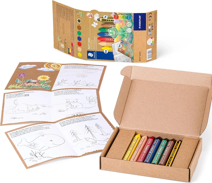Staedtler Noris Junior 61 C1 Wachsmalstift sortiert, 6er-Set (61 C1) – Bild 3 von 7