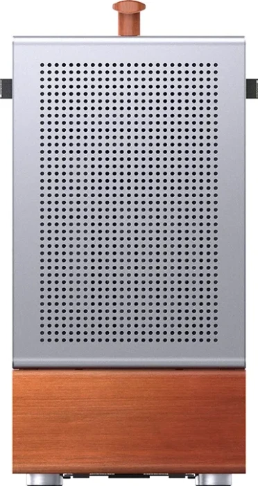 Jonsbo T7 Silver, silber/braun, Glasfenster