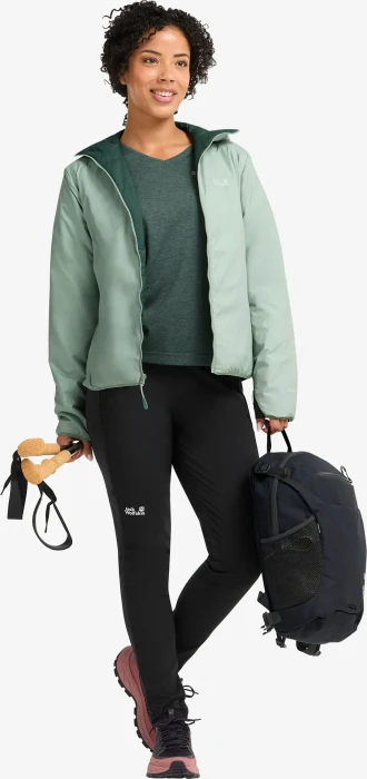 Jack Wolfskin Trail Light Ins 2in1 Funktionsjacke green zinnia (Damen)