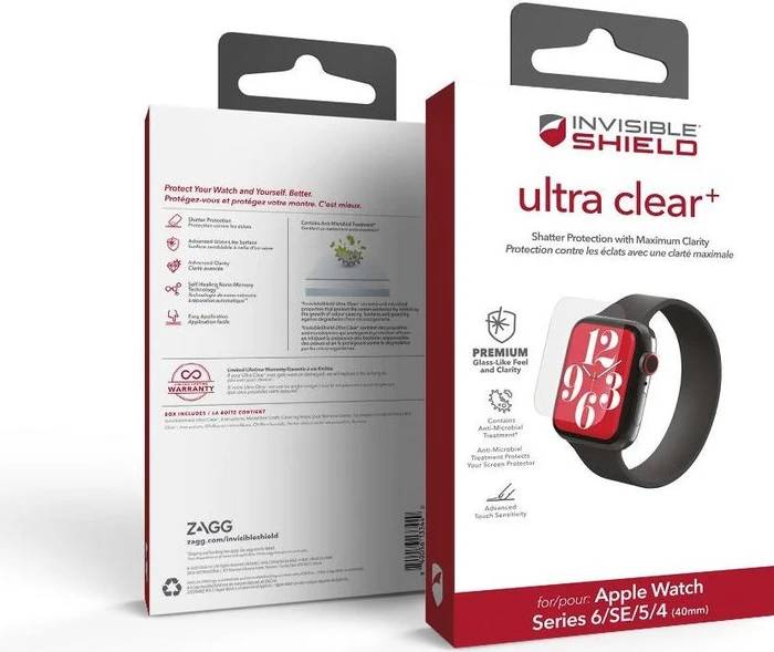 ZAGG invisibleSHIELD Ultra Clear+ für Apple Watch (40mm)