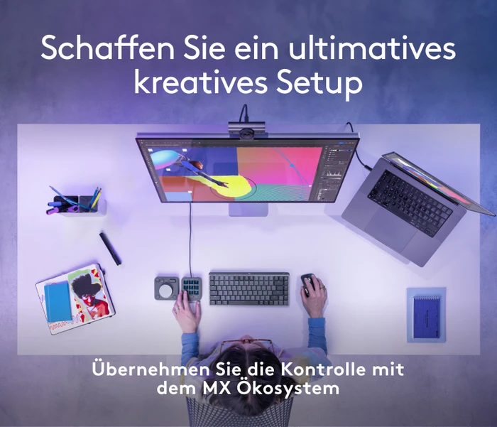 Logitech MX Creative Console Dialpad und Keypad Set, grafit, USB-C/Bluetooth