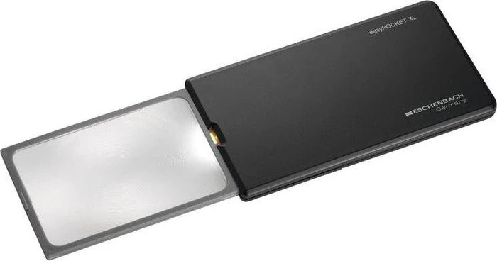 Eschenbach easyPOCKET XL Taschenleuchtlupe schwarz