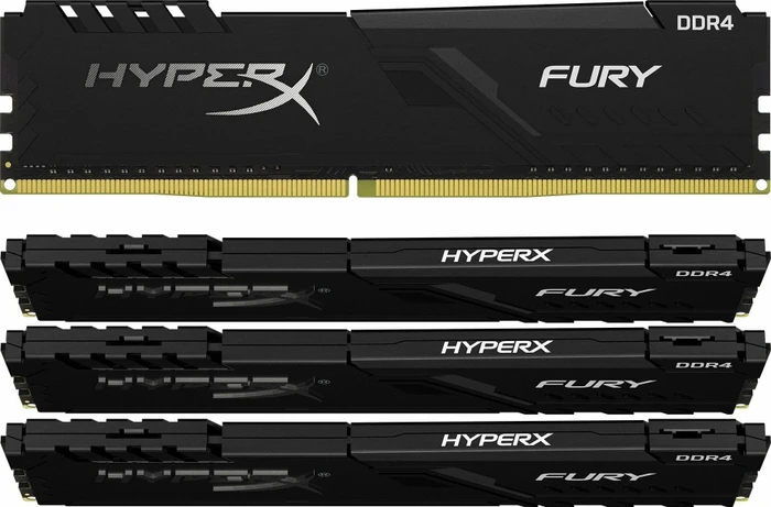 Kingston FURY schwarz UDIMM 128GB Kit, DDR4-3466, CL17-21-21, 2RX8