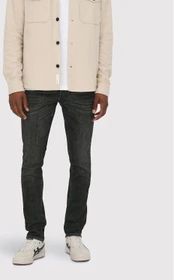 ONLY & SONS Slim Mid Loom Jeans black denim (Herren)