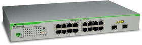Allied Telesis GS950 Desktop Gigabit Smart Switch, 14x RJ-45, 2x RJ-45/SFP (AT-GS950/16)
